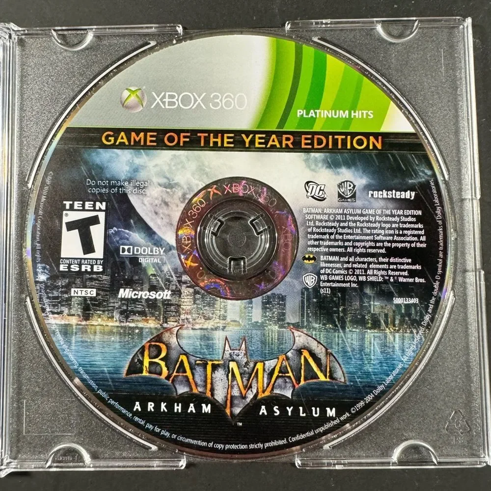 Batman Arkham Asylum Game of the Year Edition (Microsoft Xbox 360, 2010)